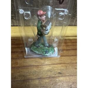 Lemax Christmas Village Town Fuel For The Fire 92628 Carrying Wood Logs Firewood